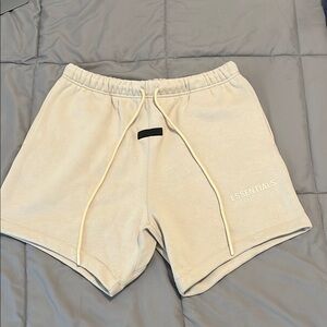 Essentials Cream Men's Sweat Shorts